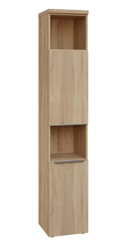 SIN 6 - 42DN2 kancelářská skříň, 2-dveřová/nika, pravá, 2170x400x400, dub bardolino